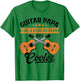 Proud Guitar Papa Like Regular But Cooler Retro Father's Day T-Shirt - T-Shirt | Irish Green