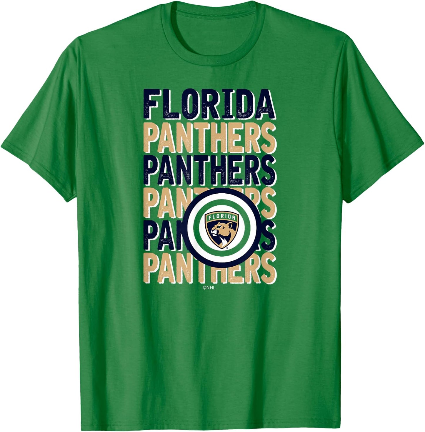 Florida Panthers Repeat Red Officially Licensed T-Shirt - T-Shirt | Irish Green