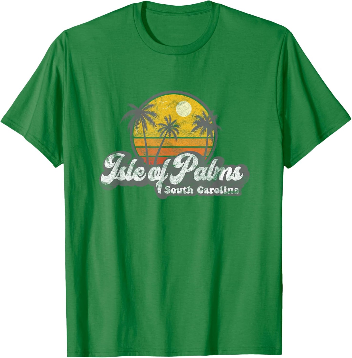 Isle of Palms SC Retro Surfer T-Shirt - T-Shirt | Irish Green