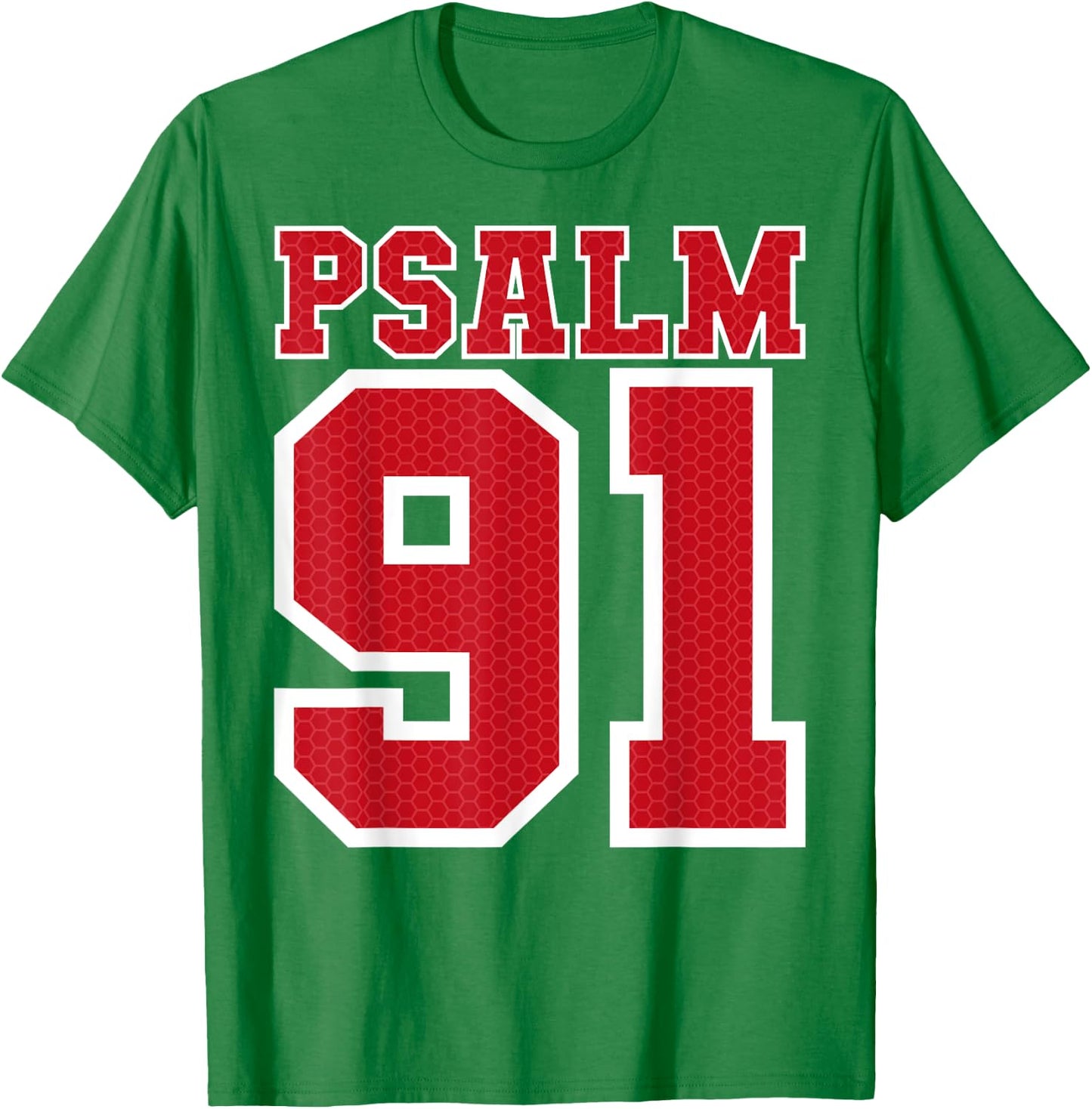 Psalm 91 Bible Verse Christian Shirt My Refuge My Jesus T-Shirt - T-Shirt | Irish Green