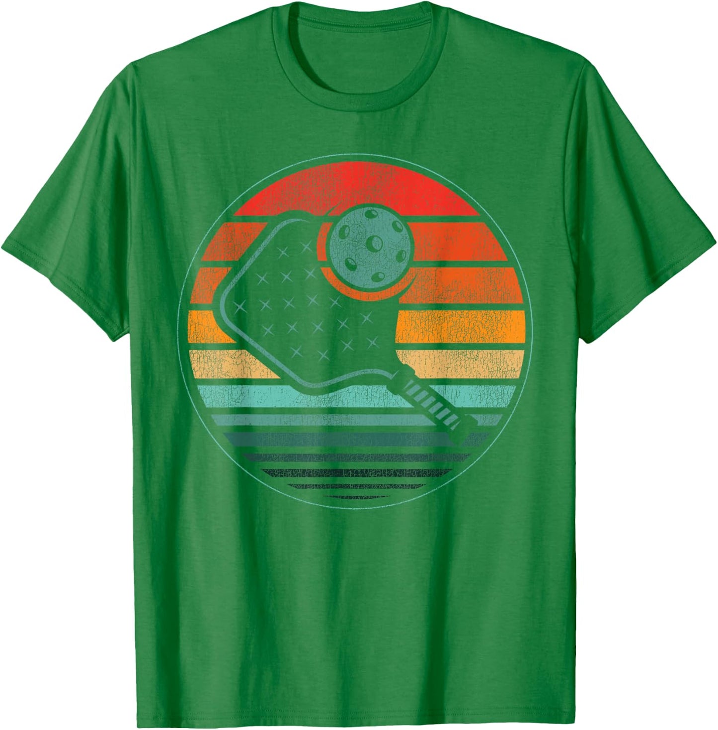 Pickleball Retro Vintage T-Shirt - T-Shirt | Irish Green