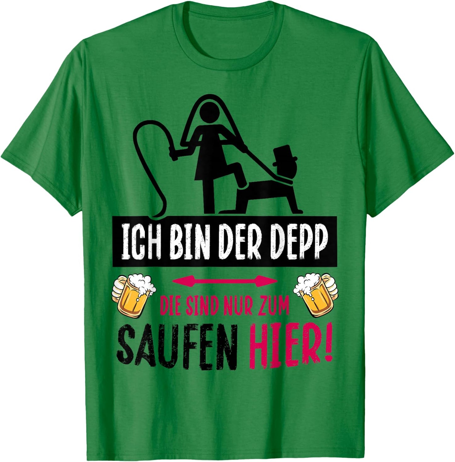 Hen Party Groom Costume Bachelor Party , pink T-Shirt - T-Shirt | Irish Green