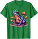 Toad Frog with Psychedelic Mushrooms Trippy Illustration , white, S T-Shirt - T-Shirt | Irish Green