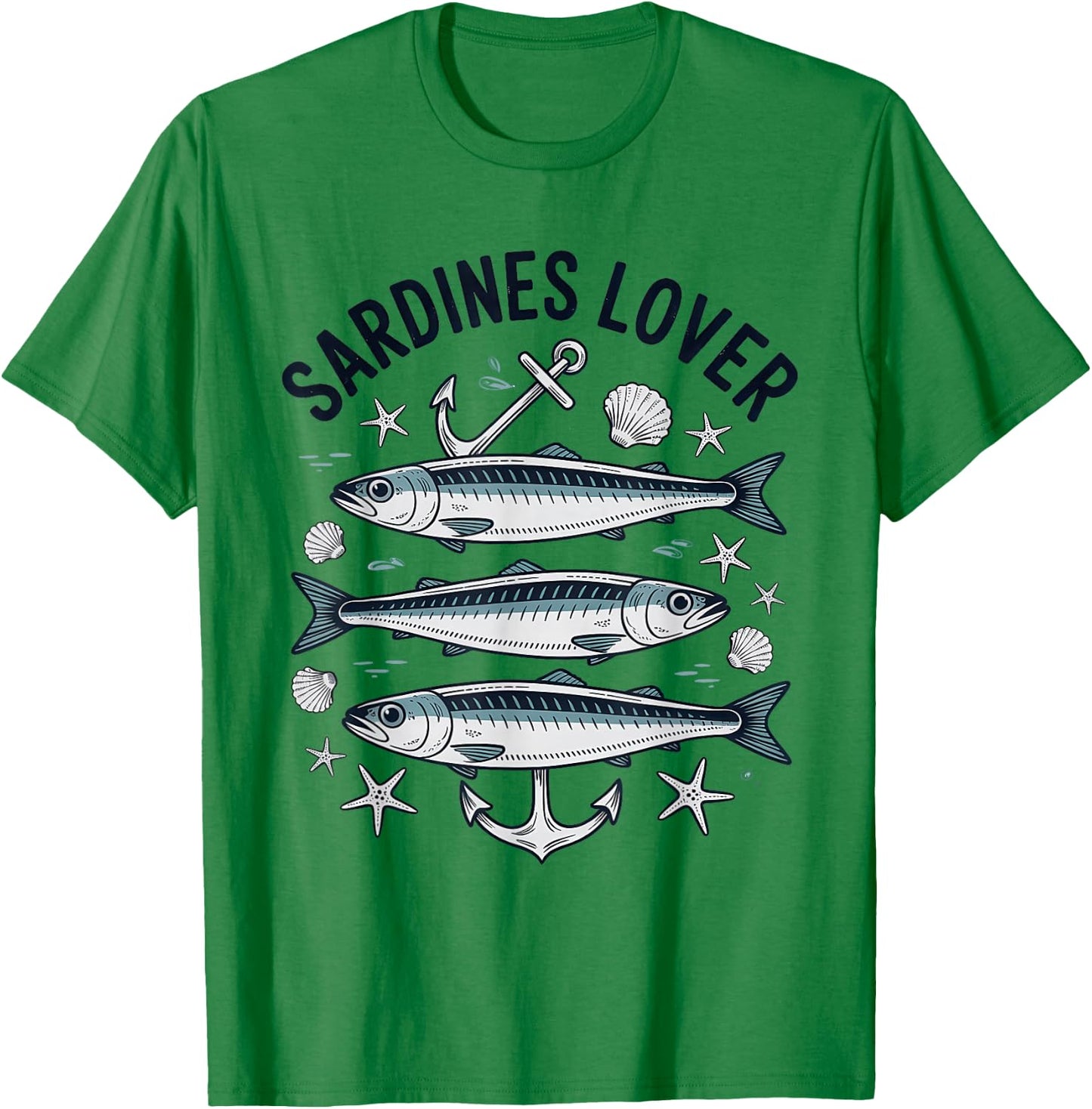 Adore Sardines Fish Sea T-Shirt - T-Shirt | Irish Green