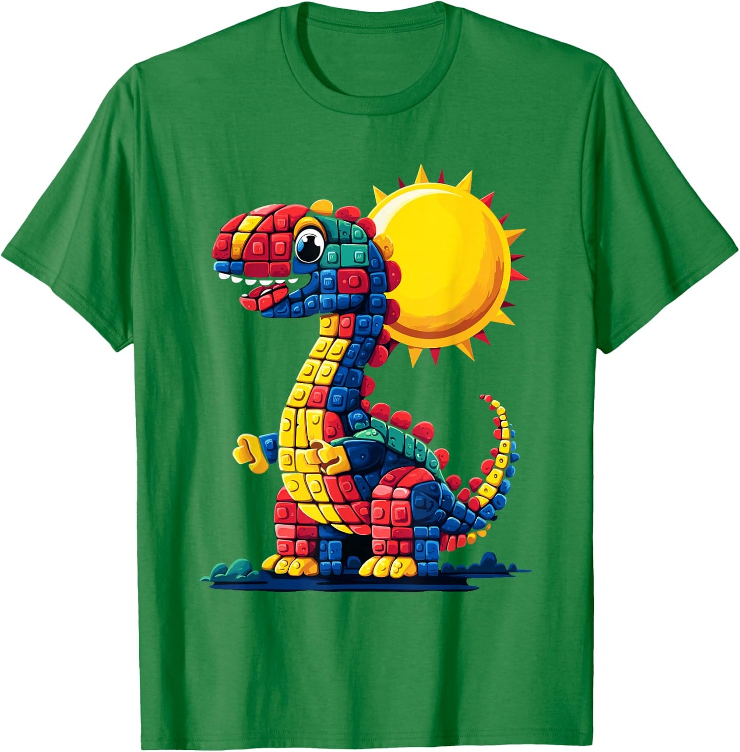 Legosaurus Legos Saurus T-Shirt - T-Shirt | Irish Green