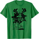 Samurai Jack Aku Scaramouche Battle T-Shirt - T-Shirt | Irish Green