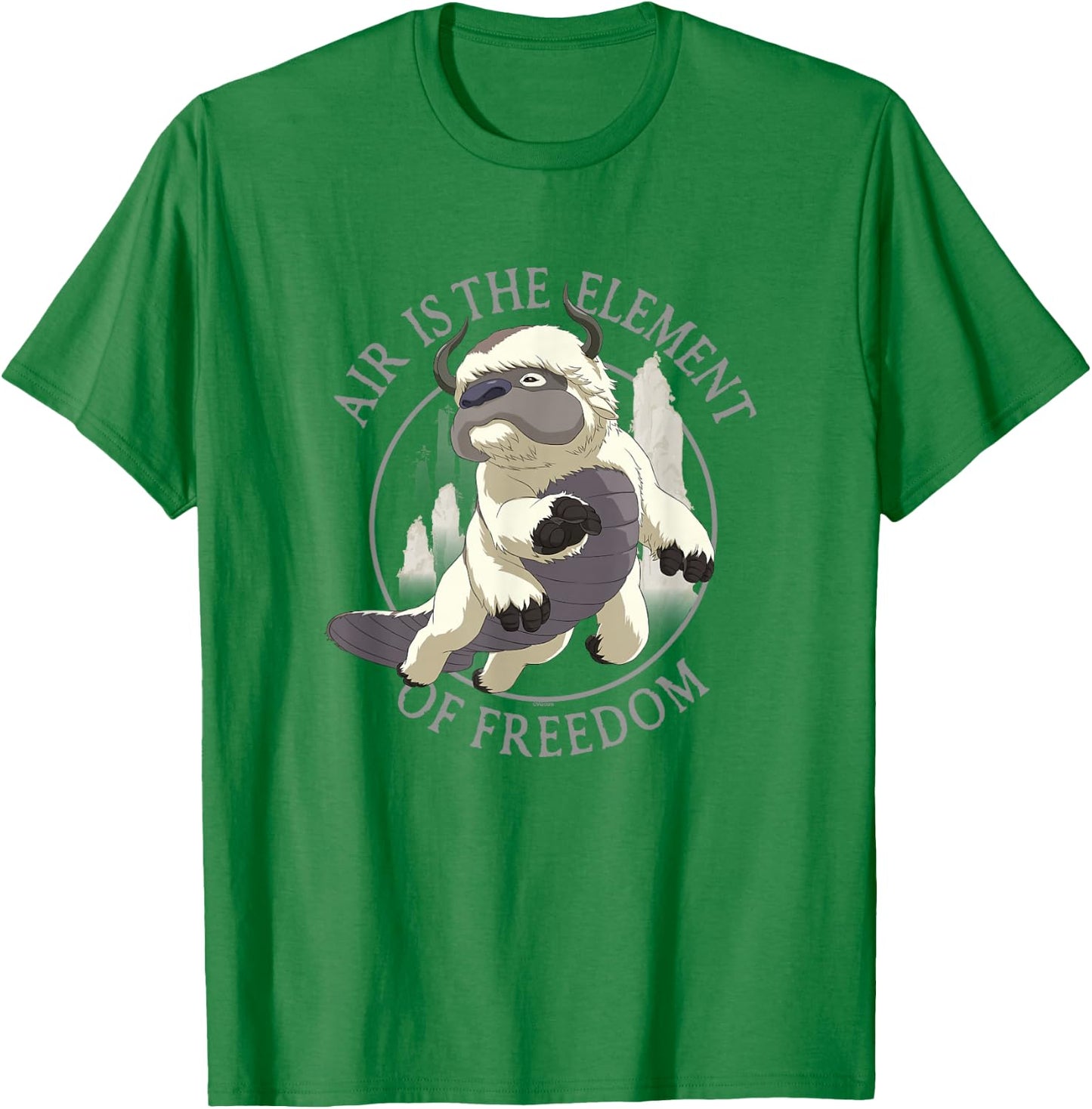 Avatar: The Last Airbender Appa Air The Element Of Freedom T-Shirt - T-Shirt | Irish Green