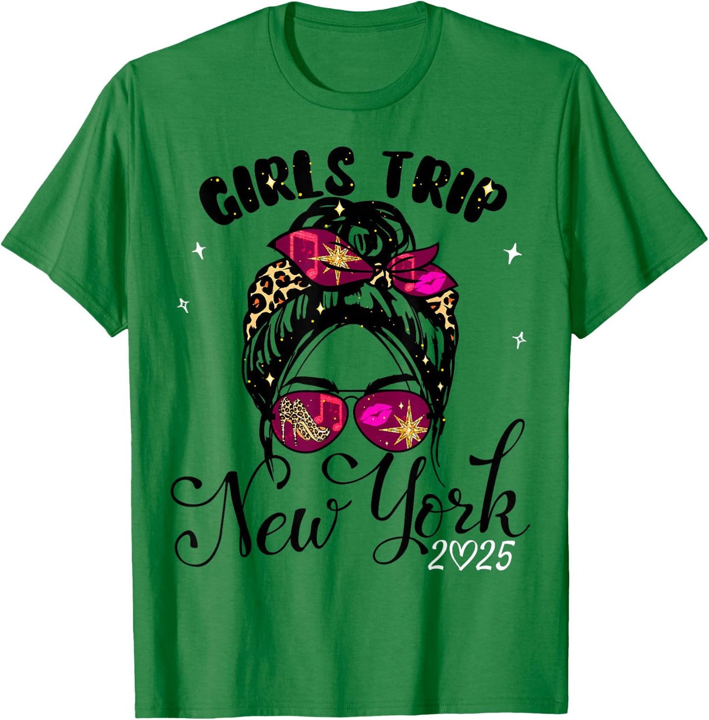 Girls Trip New York 2025 Shirt Weekend Birthday Squad T-Shirt - T-Shirt | Irish Green