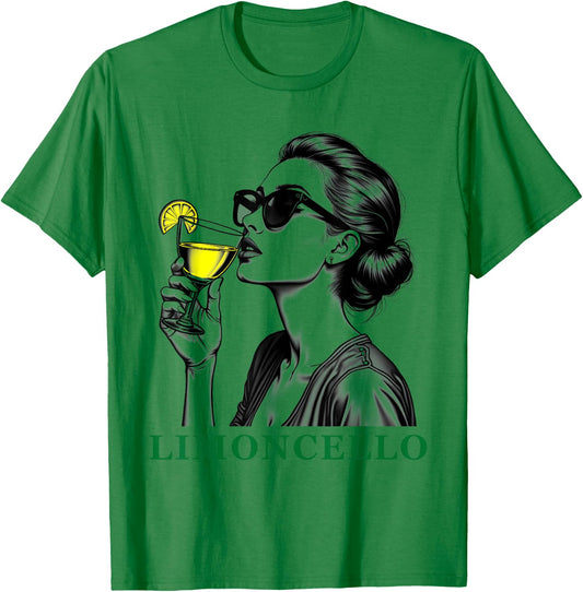 Limoncello Italian Liqueur Sicily Lemon Summer Cocktail T-Shirt - T-Shirt | Irish Green