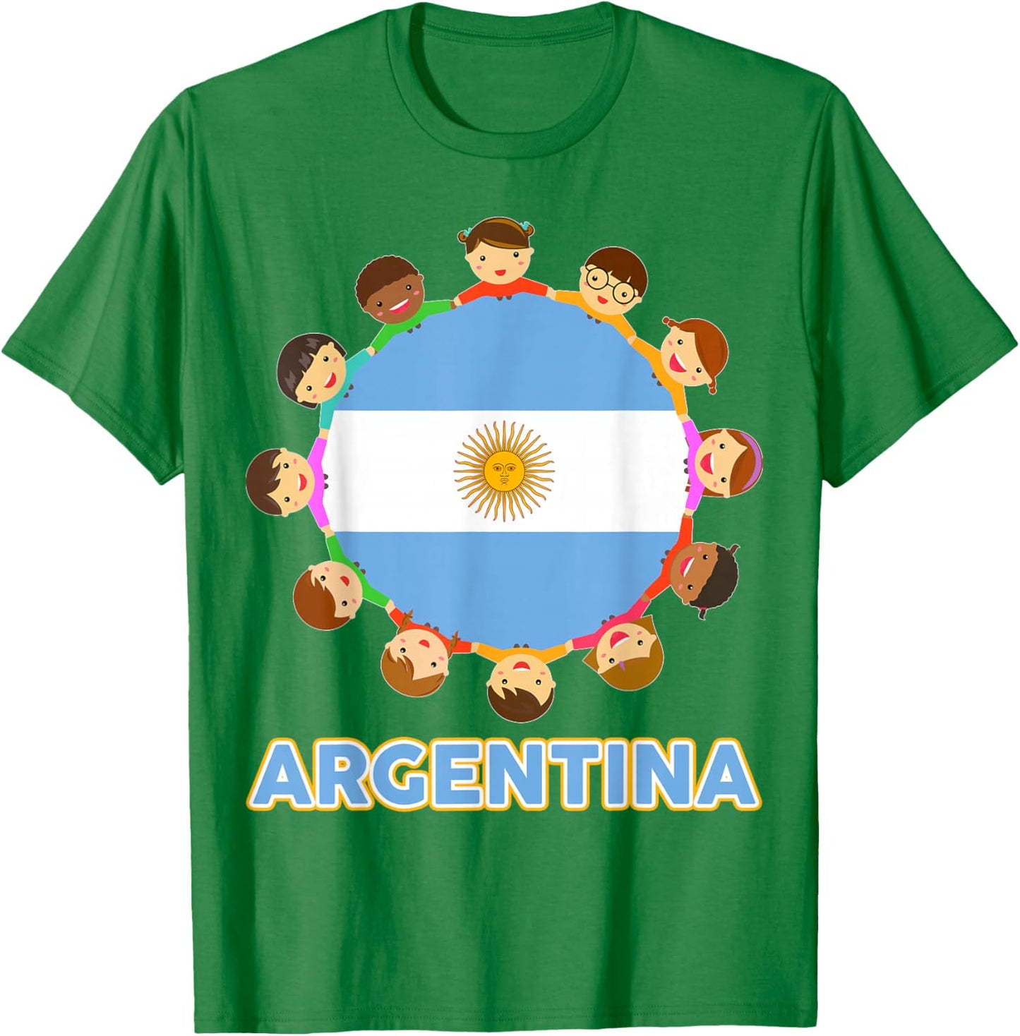 Kids Argentina-Shirt Flag Argentinian Toddler Boys Men Women T-Shirt - T-Shirt | Irish Green