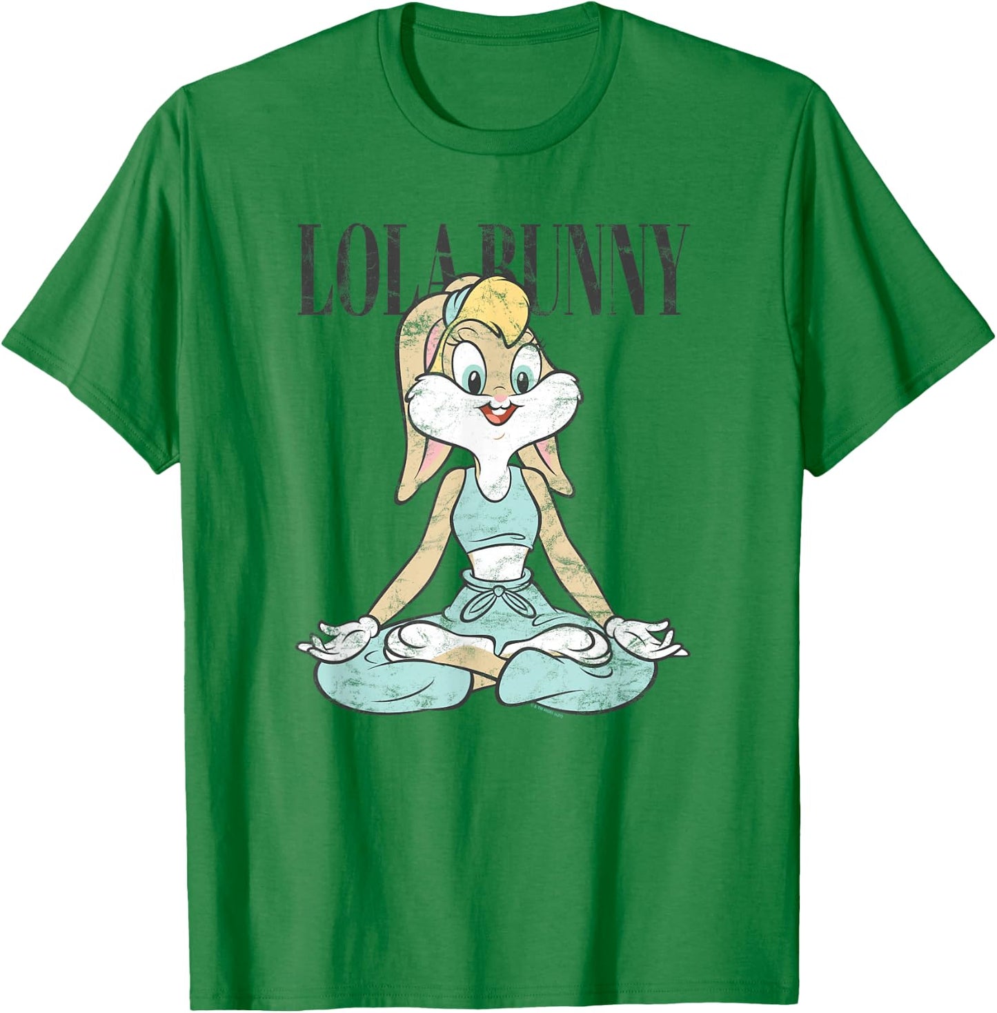 Looney Tunes Lola Bunny Yoga Pose T-Shirt - T-Shirt | Irish Green