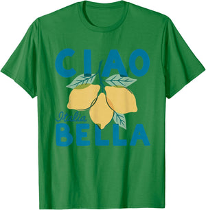 Ciao Bella Italian Lemon T-Shirt - T-Shirt | Irish Green