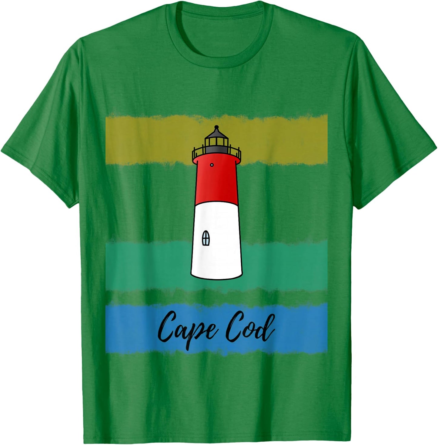 Cape Cod Lighthouse Nauset T-Shirt - T-Shirt | Irish Green