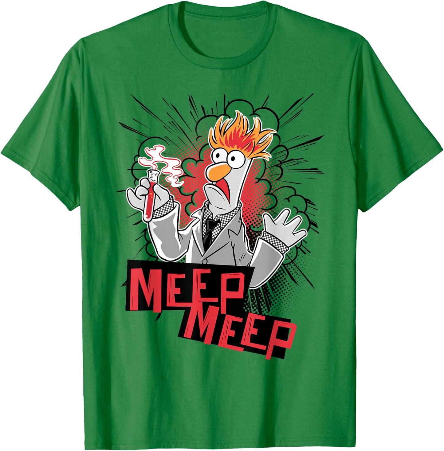 Disney The Muppets Beaker Meep Meep Small T-Shirt - T-Shirt | Irish Green