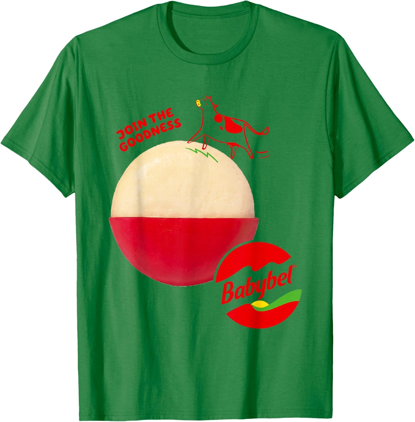 Babybel Join The Goodness , White T-Shirt - T-Shirt | Irish Green