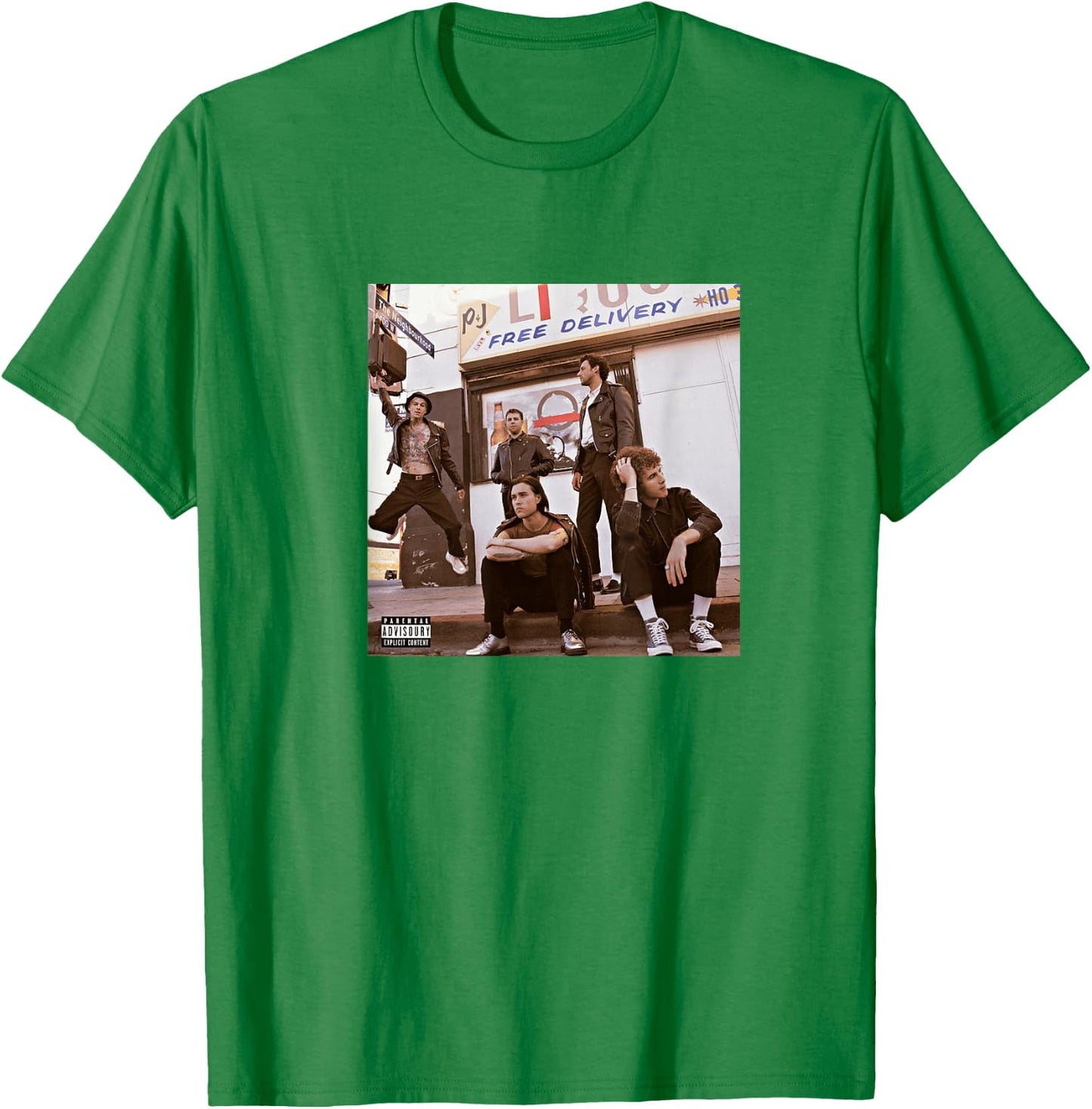 The Neighbourhood Hard to Imagine Album Cover T-Shirt - T-Shirt | Irish Green