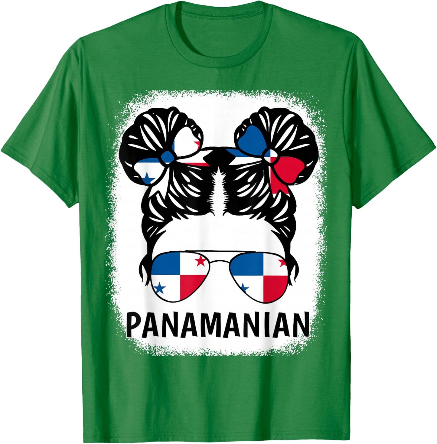 Panamanian Girl Panama Flag Hispanic Heritage Month Kids T-Shirt - T-Shirt | Irish Green