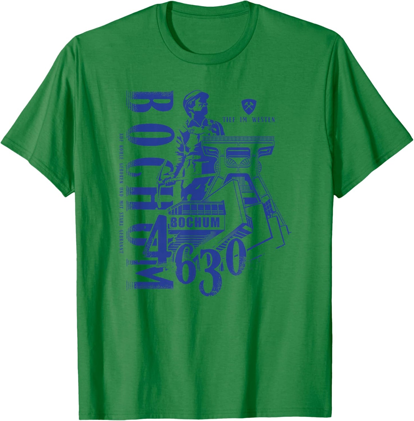 Bochum - Auf Kohle Geboren T-Shirt - T-Shirt | Irish Green