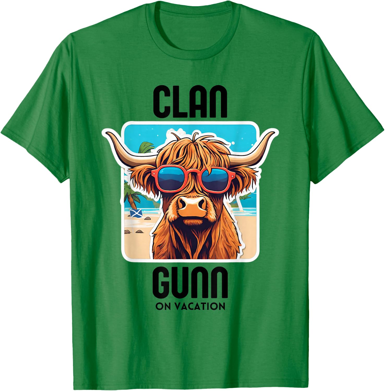 Gunn Clan Vacation Scottish Family Name Party T-Shirt - T-Shirt | Irish Green