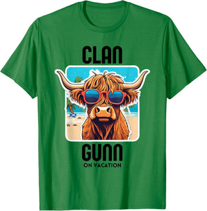 Gunn Clan Vacation Scottish Family Name Party T-Shirt - T-Shirt | Irish Green
