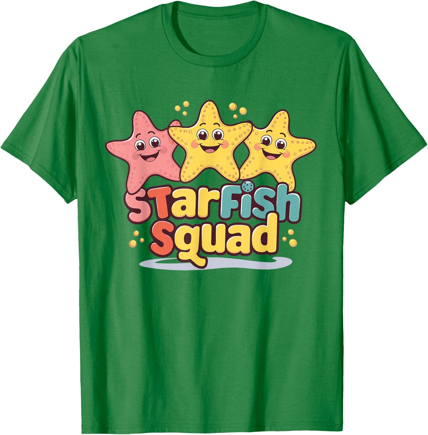 Starfish Squad Design for Starfish Lover Stuff Cool Starfish T-Shirt - T-Shirt | Irish Green