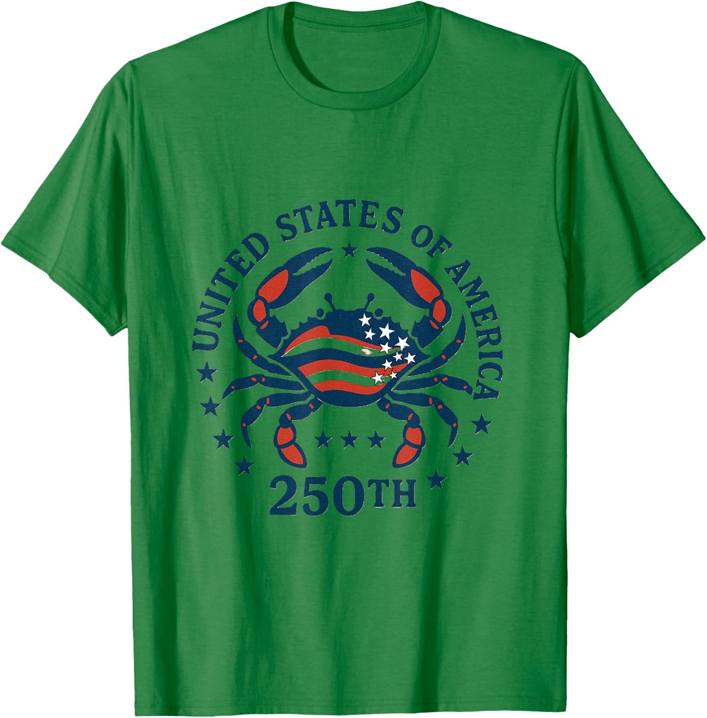 God Bless America/July 4th/ USA Designs/Red White and Blue T-Shirt - T-Shirt | Irish Green