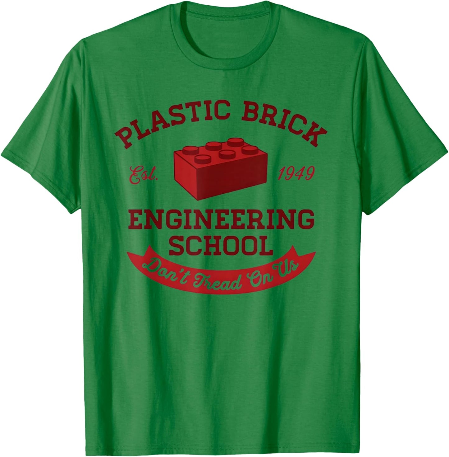 Plastic Brick Engineering School Funny Engineer T-Shirt - T-Shirt | Irish Green