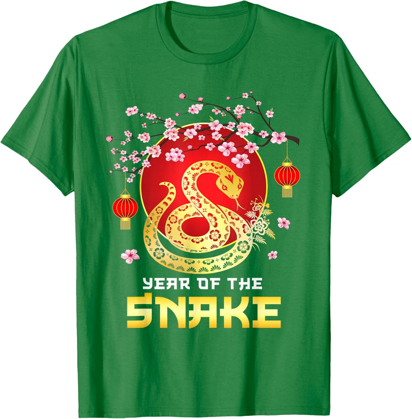 Amazing Year of The Snake 2025 Chinese New Year Zodiac Snake T-Shirt - T-Shirt | Irish Green
