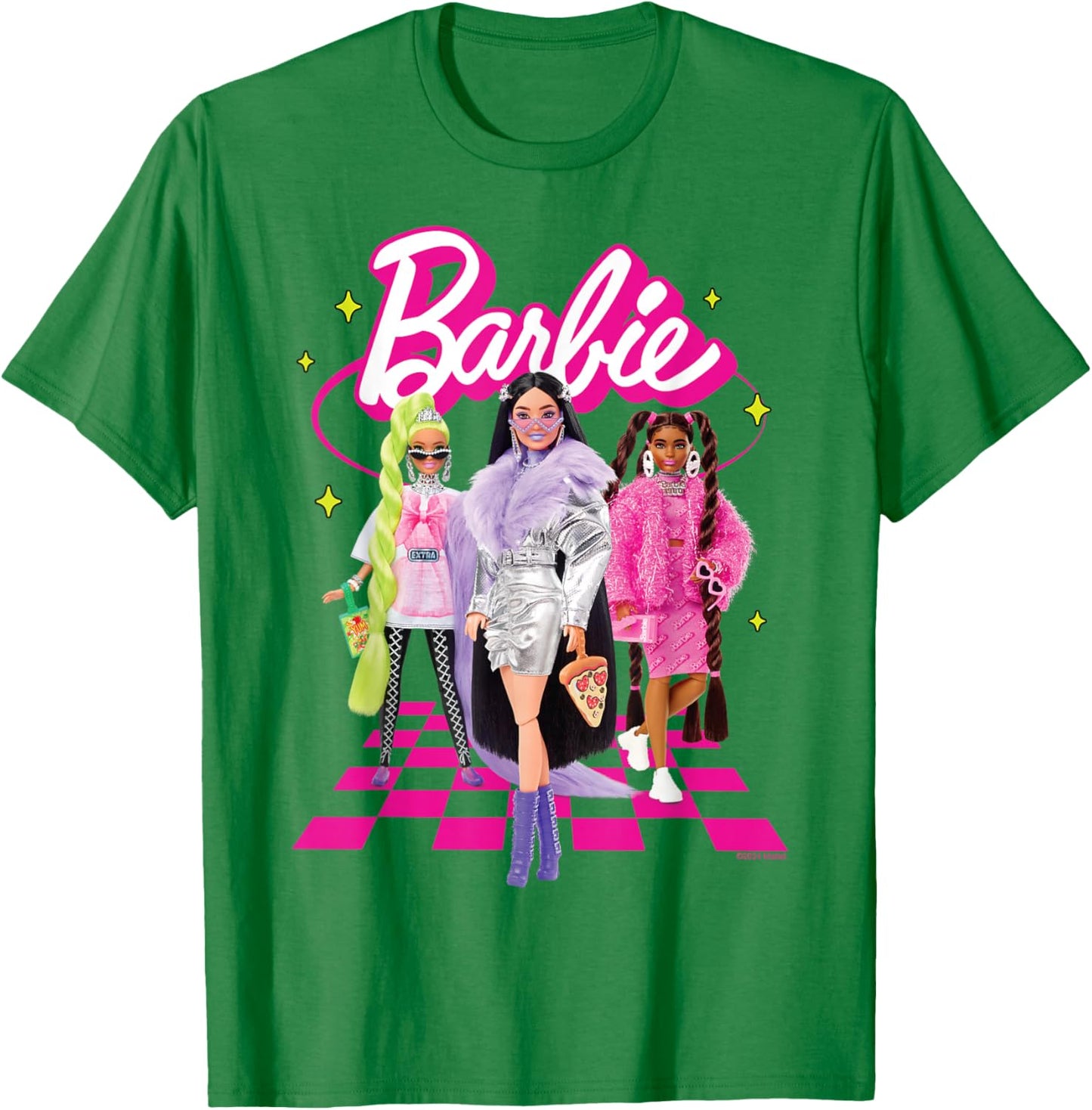 Barbie - Y2K Trio , White T-Shirt - T-Shirt | Irish Green