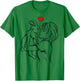Rabbit Woman Girl , white, S T-Shirt - T-Shirt | Irish Green