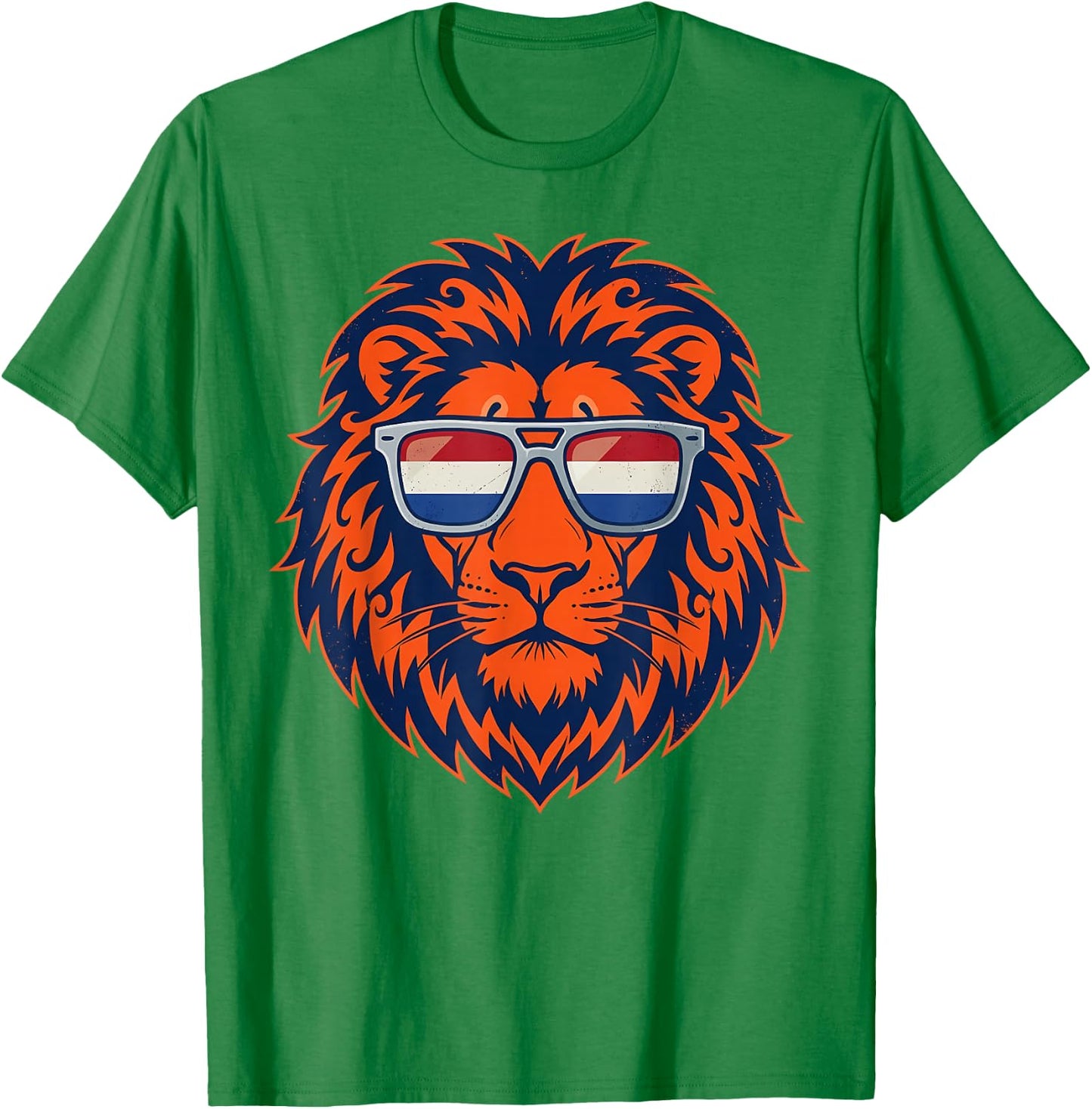Nederland Lion in Dutch Flag Sunglasses, Orange Netherlands T-Shirt - T-Shirt | Irish Green