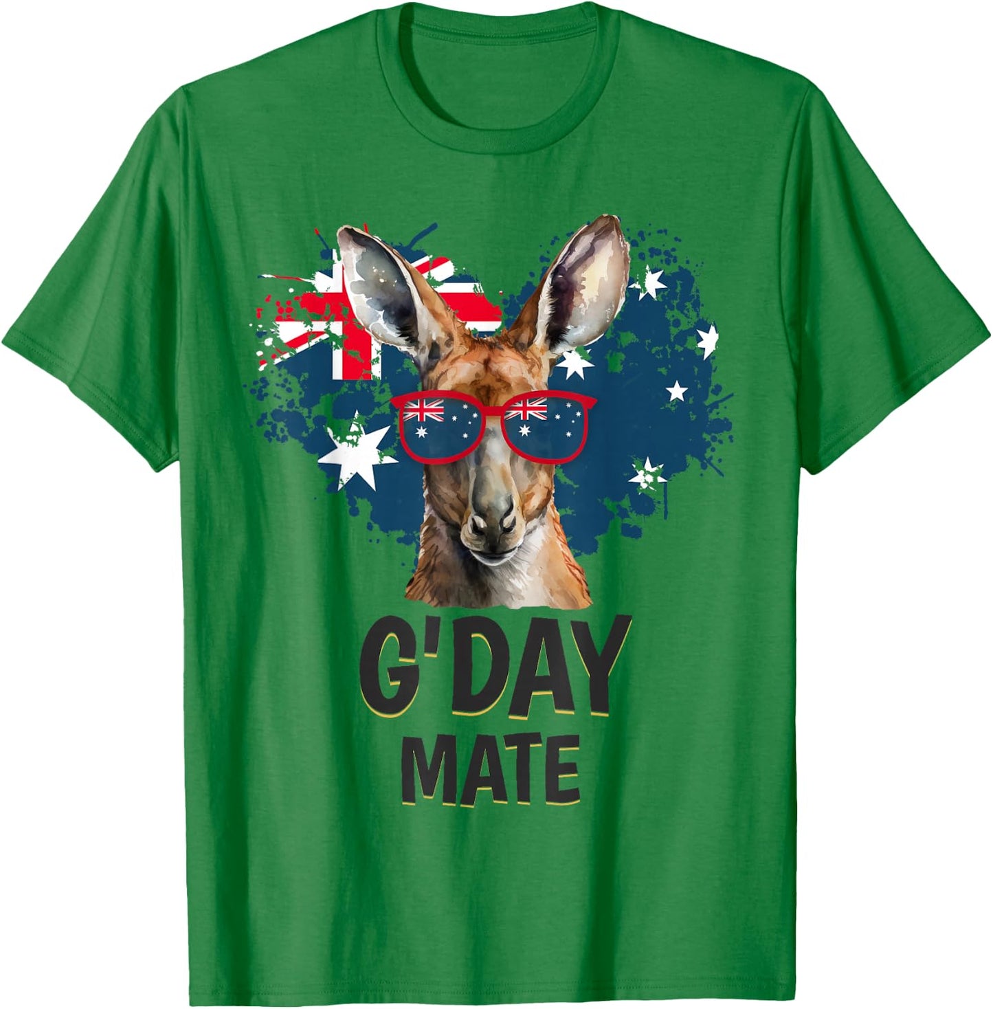 Australia Outfit for Kids & Kangaroo Idea for Australians T-Shirt - T-Shirt | Irish Green