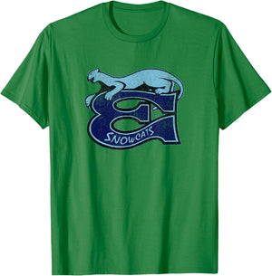 Retro Hockey Eugene Snowcats Équipe de hockey des années 90 T-Shirt - T-Shirt | Irish Green