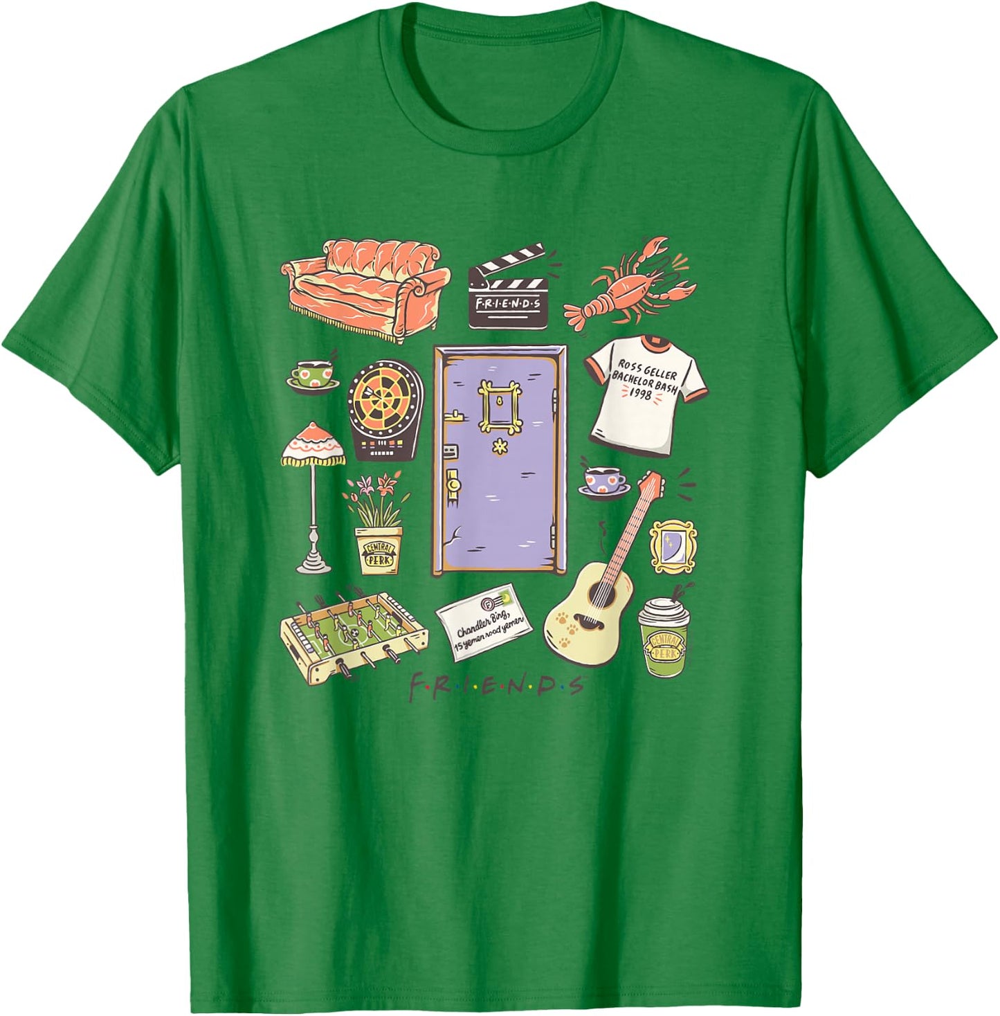 Friends - Friends Collage T-Shirt - T-Shirt | Irish Green
