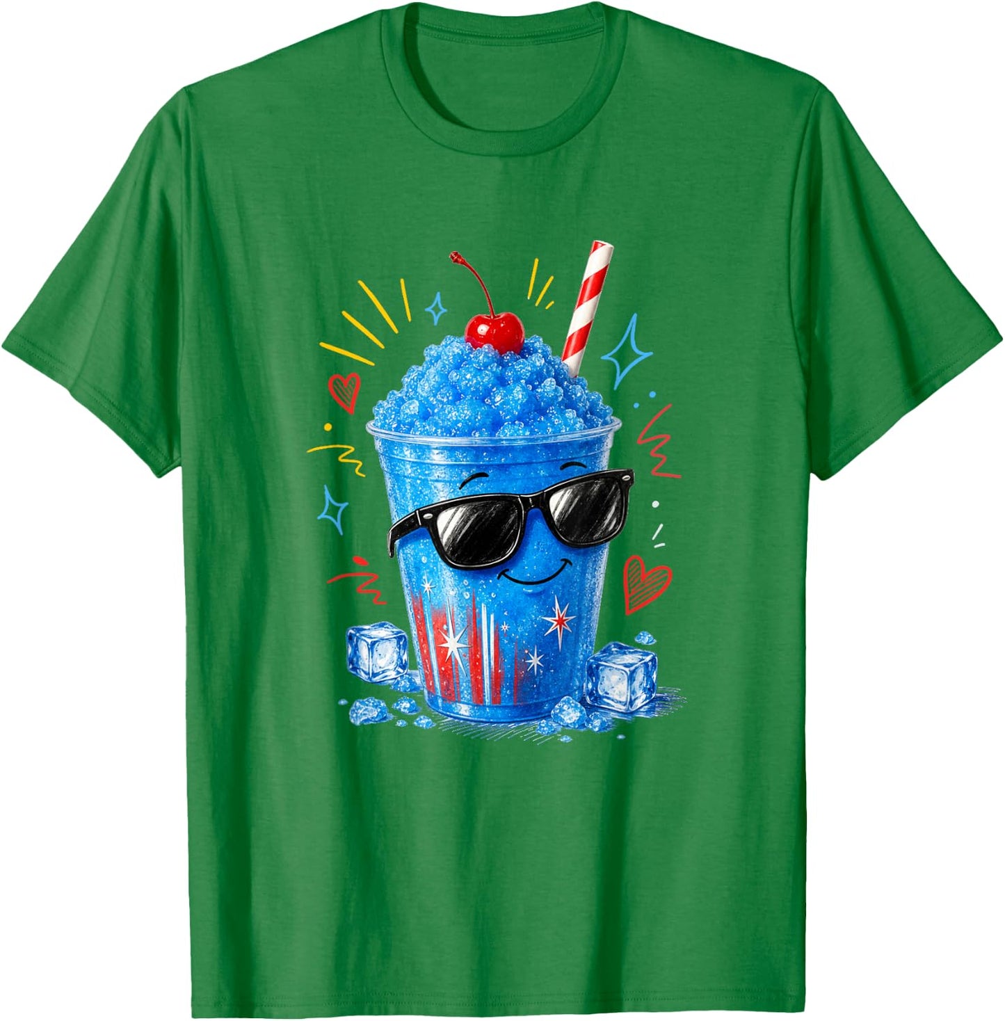 Slushies Cool Fun Summer Slushy Drink Slushie Lover T-Shirt - T-Shirt | Irish Green