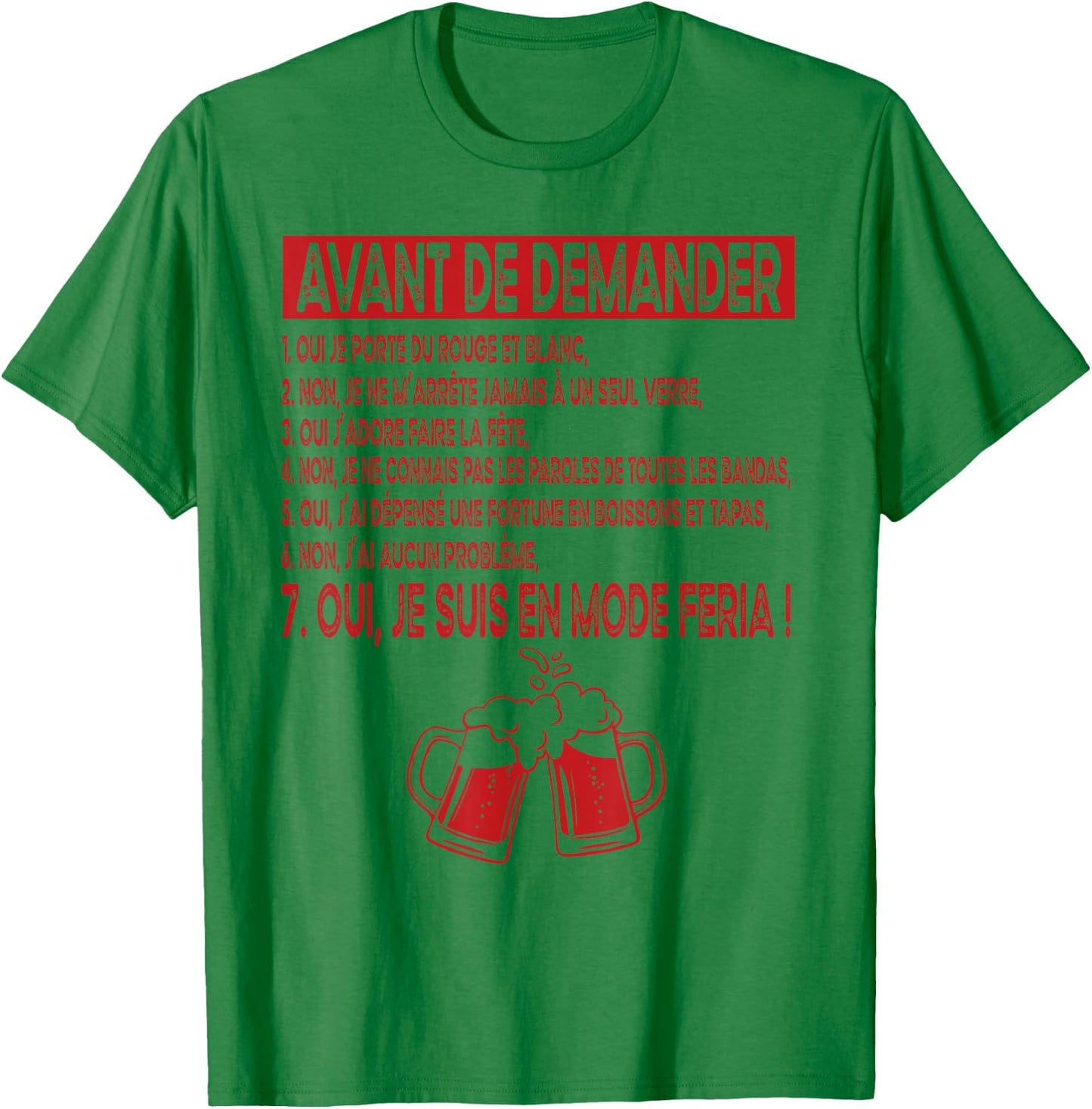 in Feria Fashion Basque Party Tapas and Aperitif South West T-Shirt - T-Shirt | Irish Green