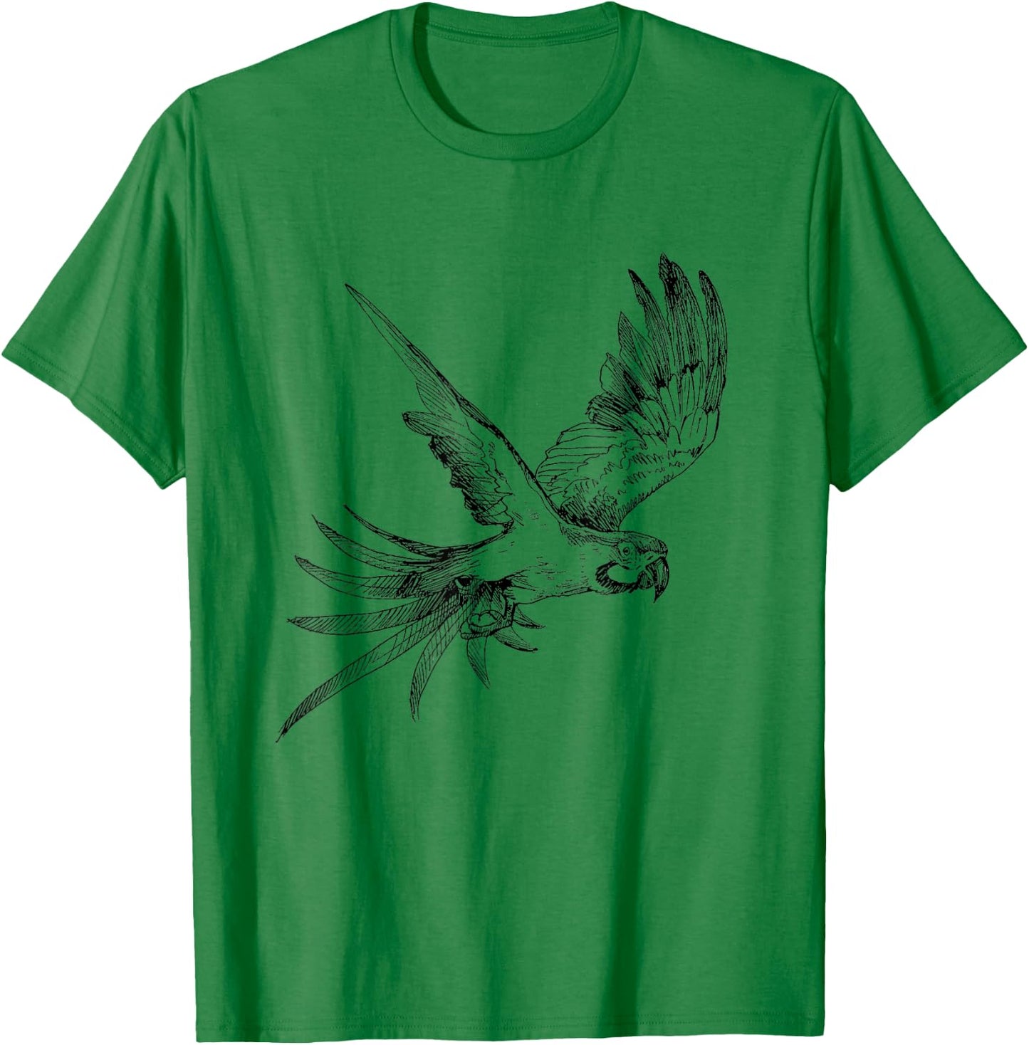 Funny Parrot kids Shirt Parrot Lover and girls T-Shirt - T-Shirt | Irish Green