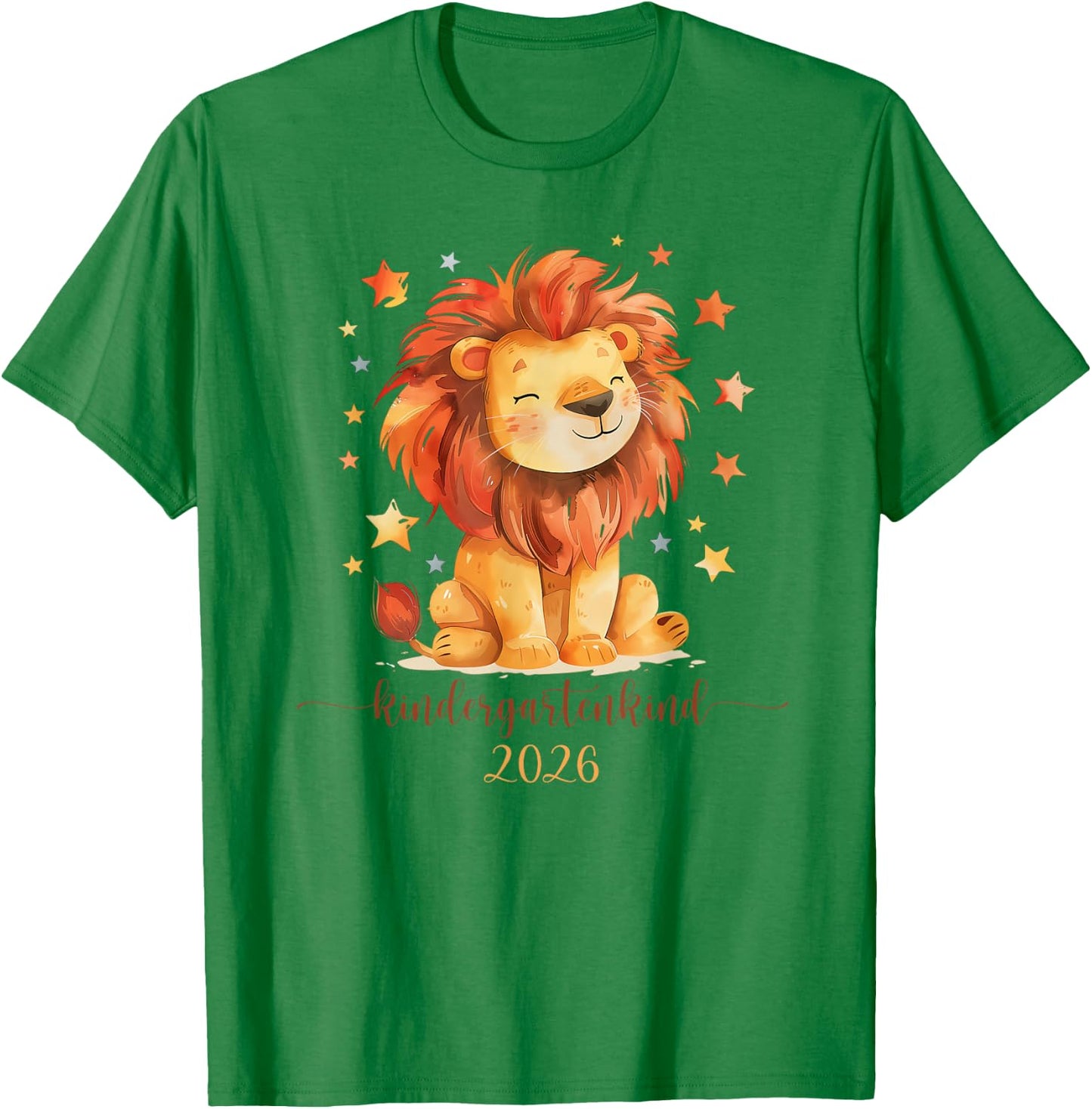 Löwe Kindergartenkind 2026 Kindergartenstart T-Shirt - T-Shirt | Irish Green