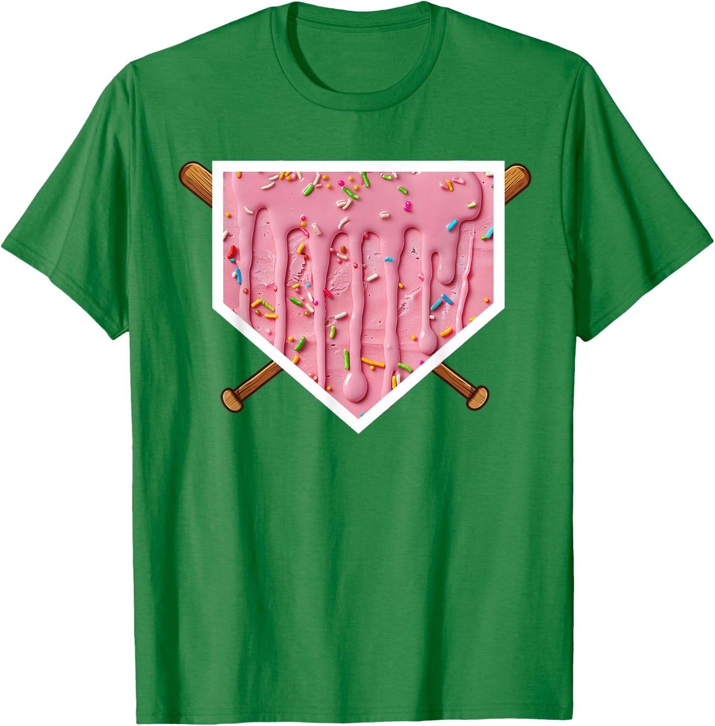 Baseball Drip For Boys Home Plate Drip T-Shirt - T-Shirt | Irish Green