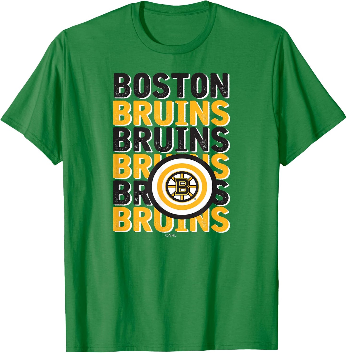Boston Bruins Repeat Gray Officially Licensed T-Shirt - T-Shirt | Irish Green