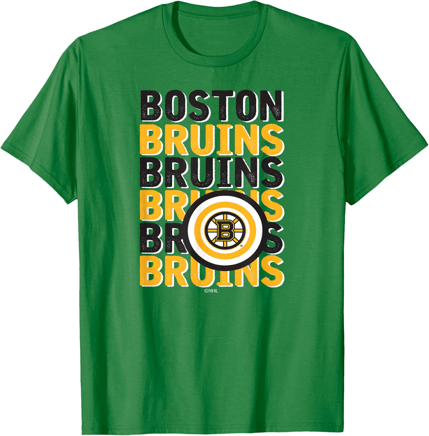 Boston Bruins Repeat Gray Officially Licensed T-Shirt - T-Shirt | Irish Green