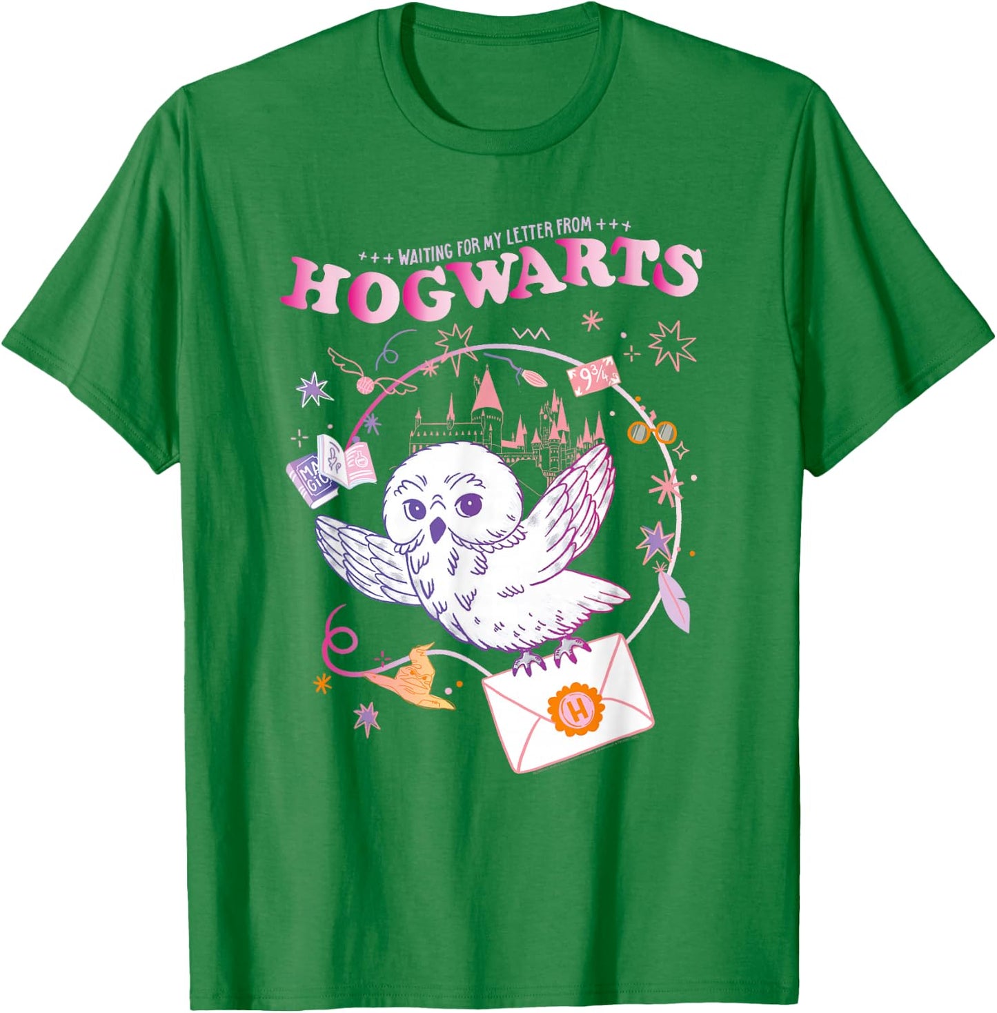 Harry Potter Owl Letter T-Shirt - T-Shirt | Irish Green