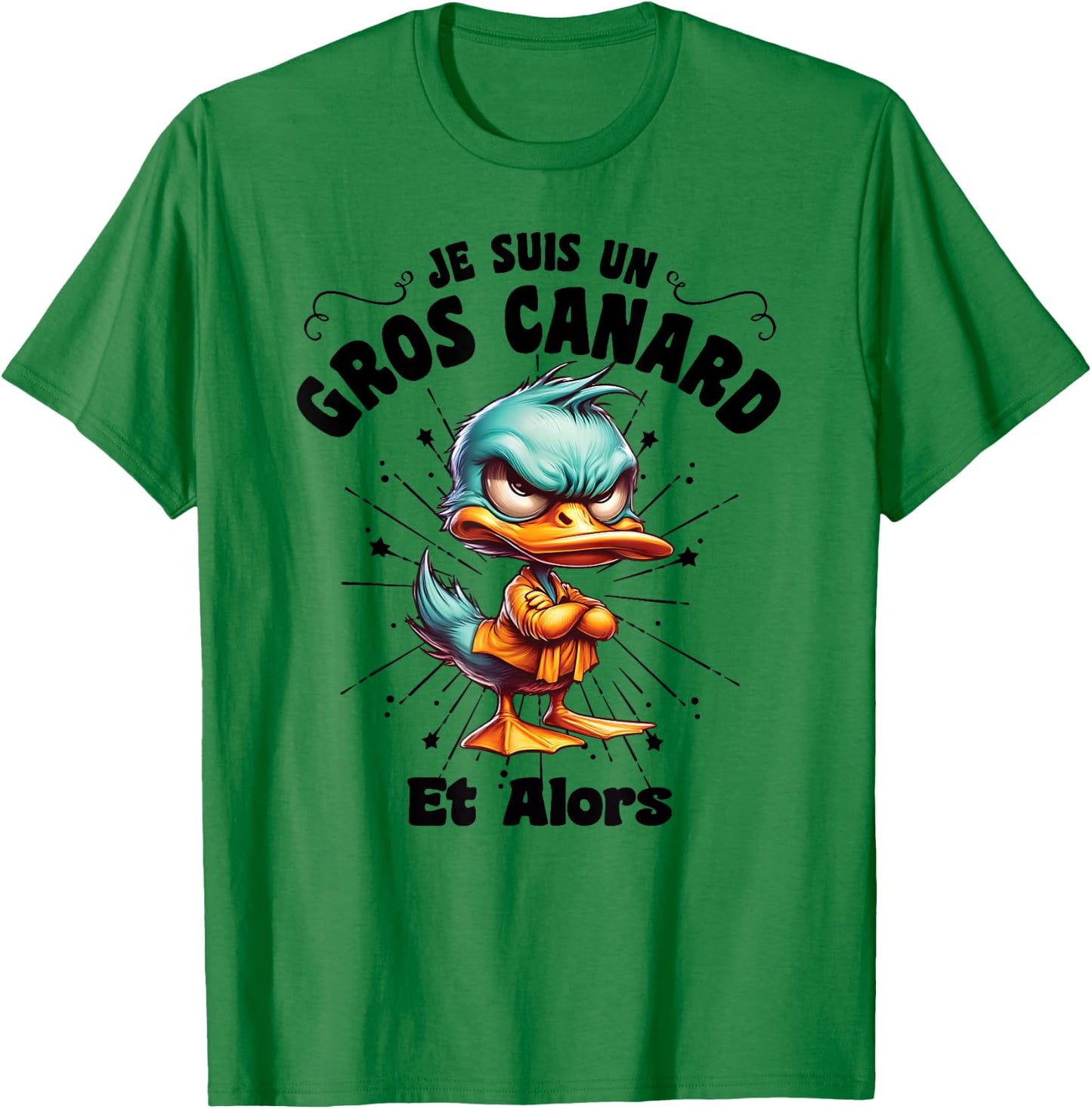 Gift Big Duck Humour Sarcastic Man Funny Quote , white, S T-Shirt - T-Shirt | Irish Green