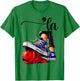Kamala Harris High Heels Stepping On Red MAGA Hat T-Shirt - T-Shirt | Irish Green