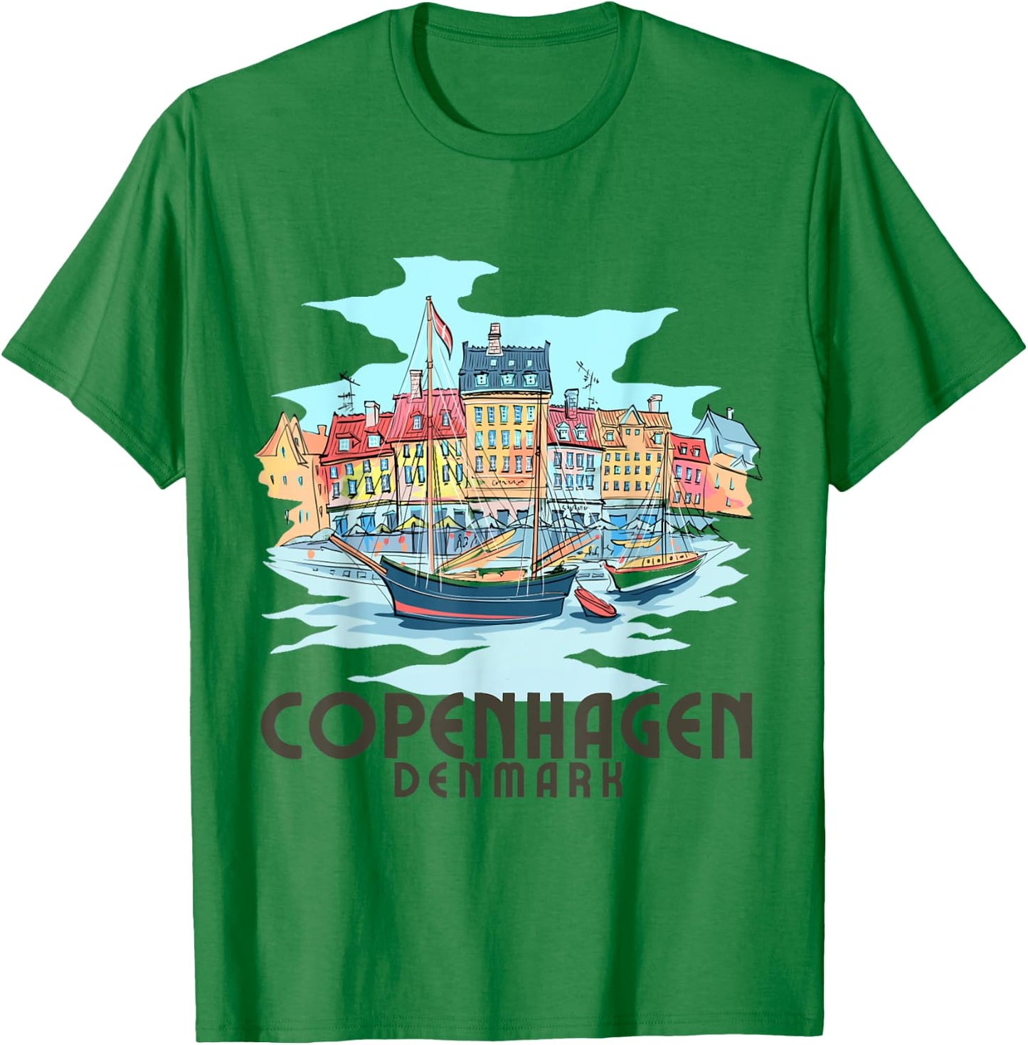 Copenhagen Denmark / Copenhagen T-Shirt - T-Shirt | Irish Green
