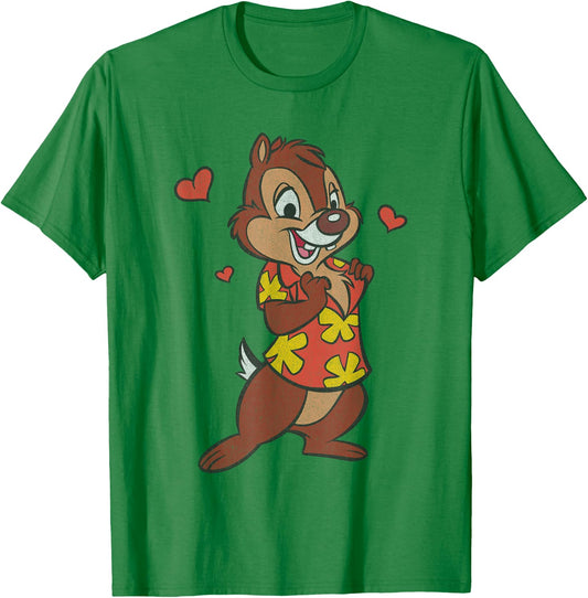 Disney Chip 'n' Dale Rescue Rangers Dale in Love T-Shirt - T-Shirt | Irish Green