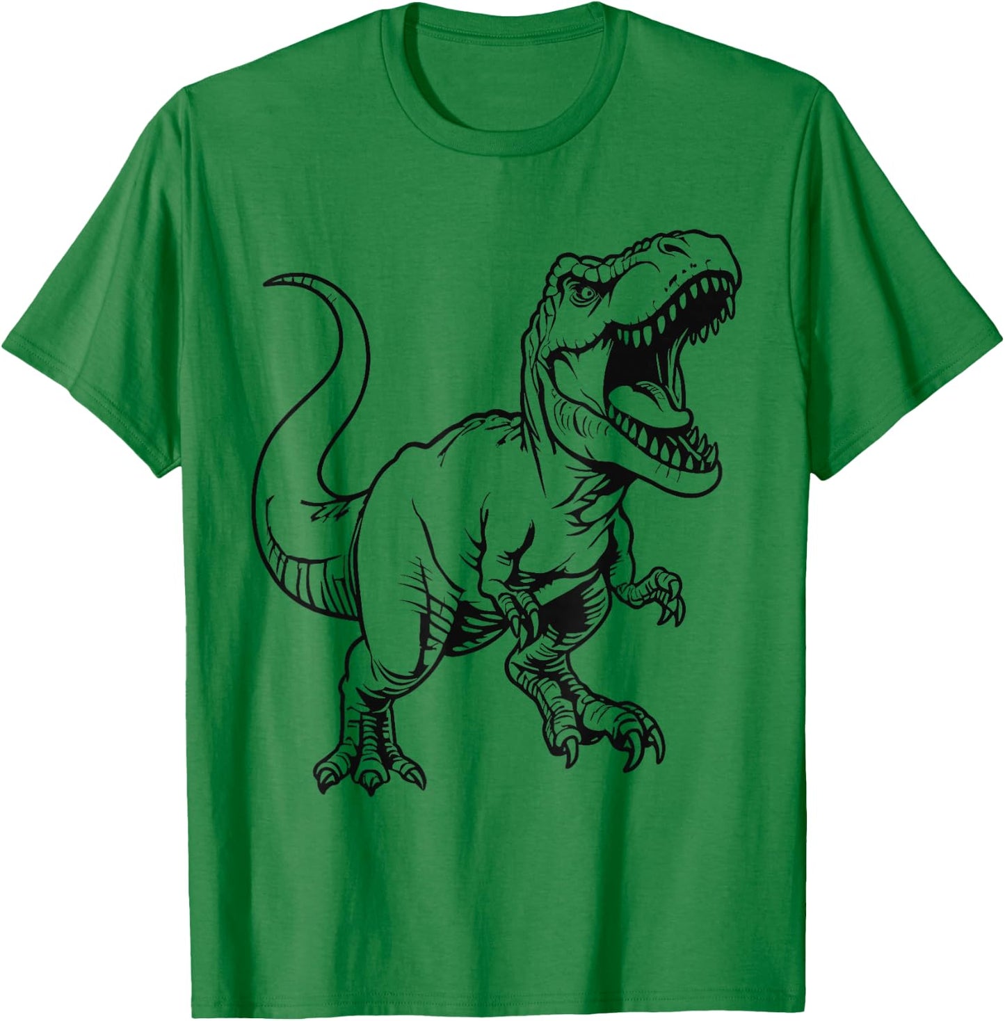 Dinosaur T-Rex Coloring Craft Art DIY Painting Color Paint T-Shirt - T-Shirt | Irish Green