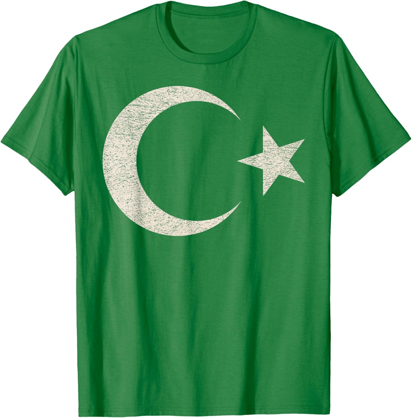 Vintage Turkish Flag Türkiye Türk Bayragi Turkey T-Shirt - T-Shirt | Irish Green