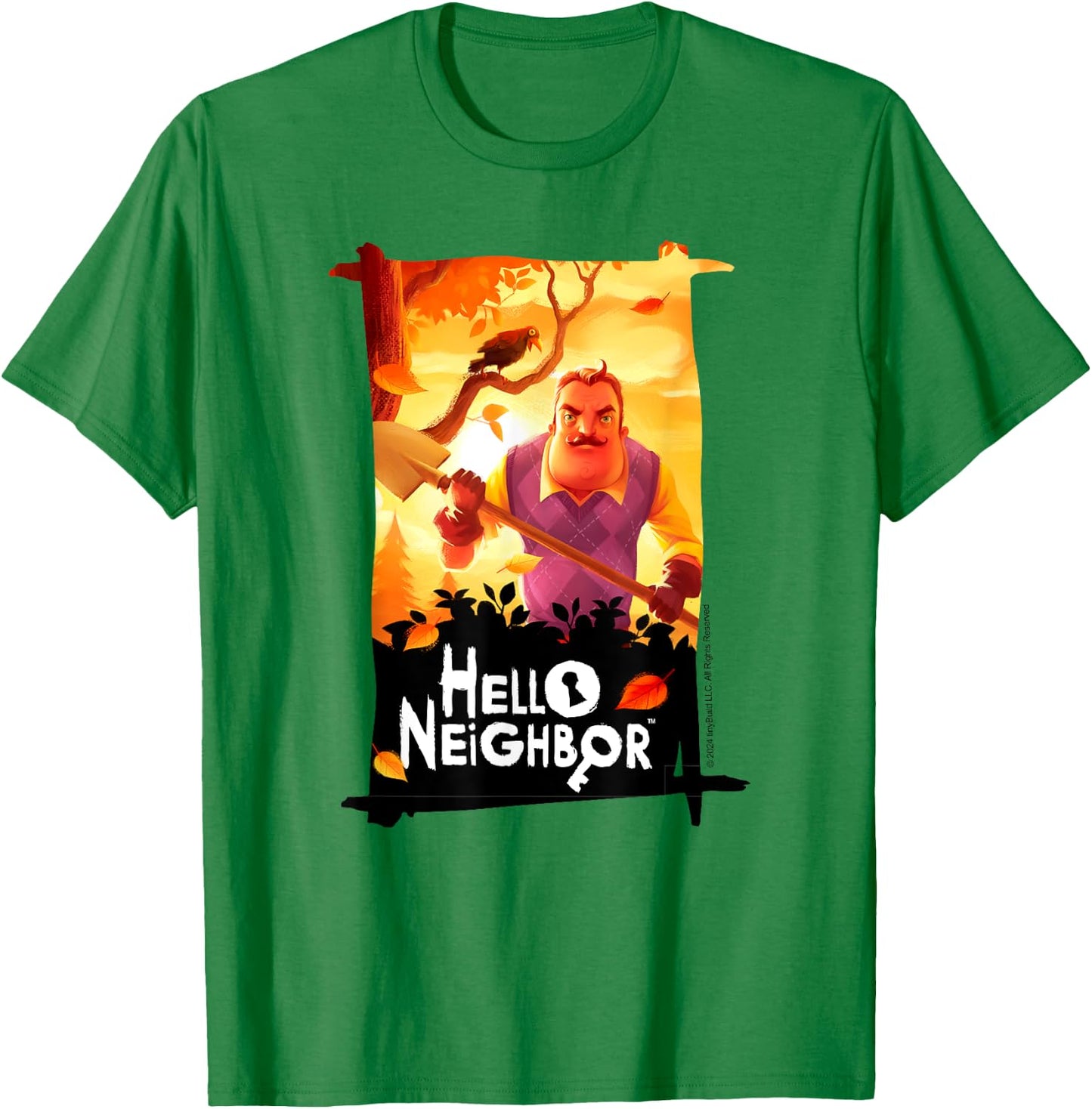 Hello Neighbor - Game Related Designs, Blue, S T-Shirt - T-Shirt | Irish Green