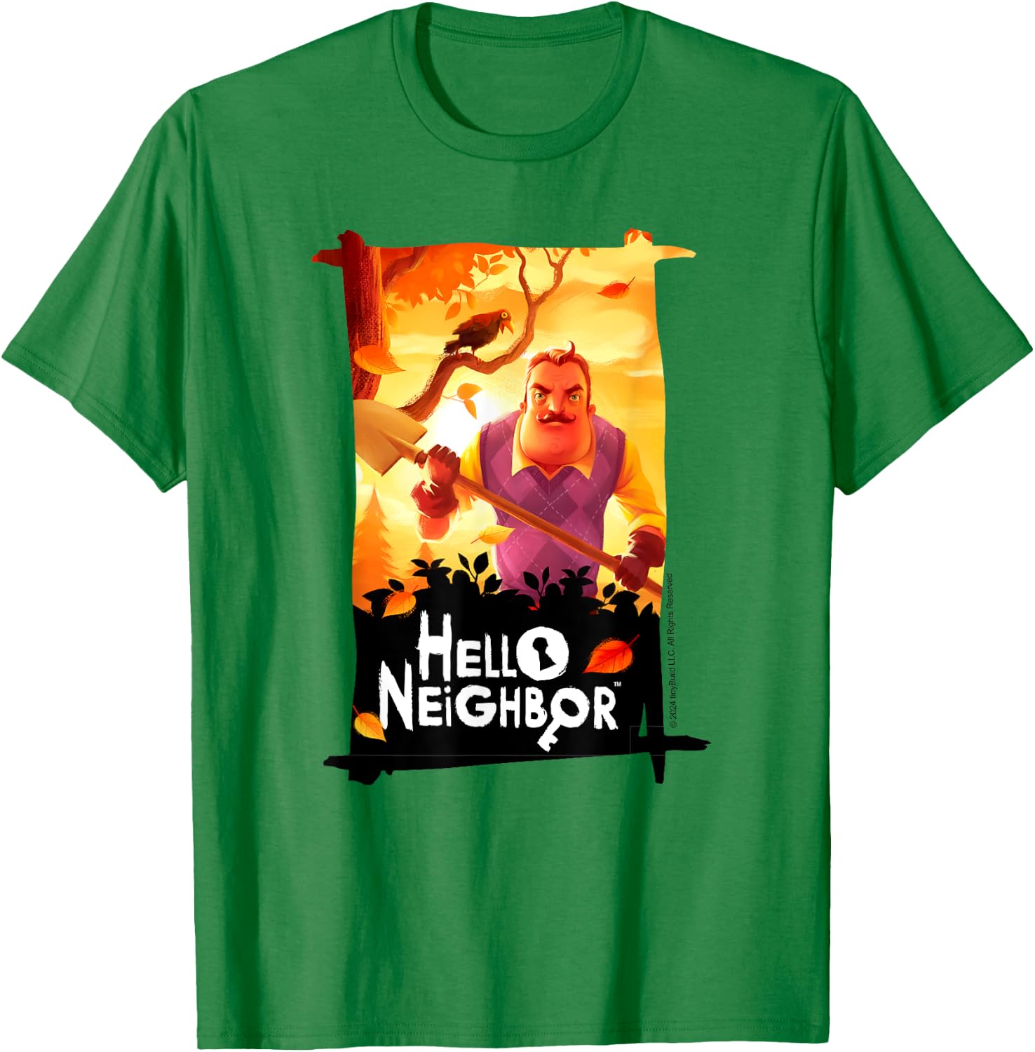 Hello Neighbor - Game Related Designs, Blue, S T-Shirt - T-Shirt | Irish Green
